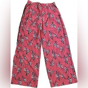 Juicy Couture | Pink Floral Wide Leg Pants